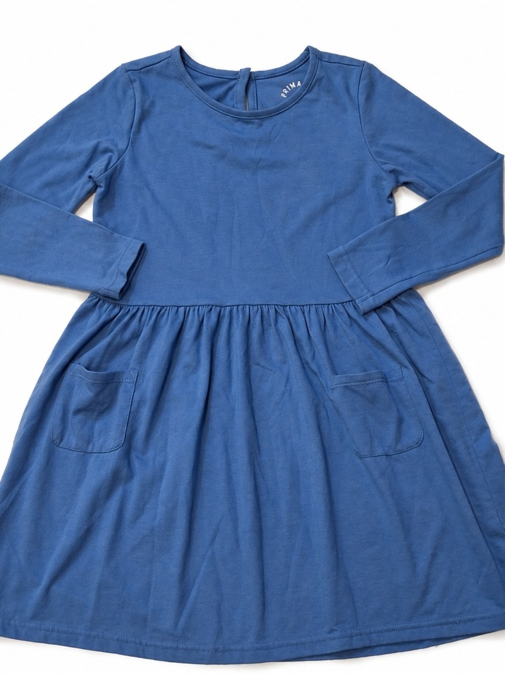 Primary Girls Blue Casual Pocket Dress 6/7